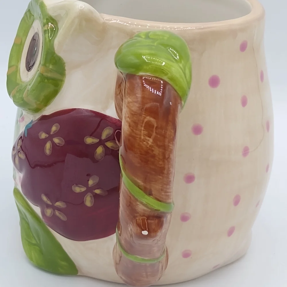 Pier 1 Imports Olli the Owl Hand Painted Dolomite Mug